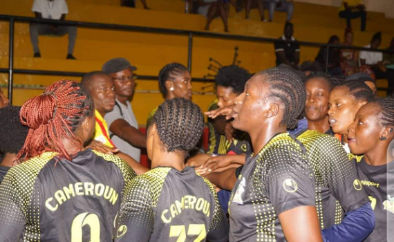 Les joueuses pendant le stage préparatoire au Cameroun