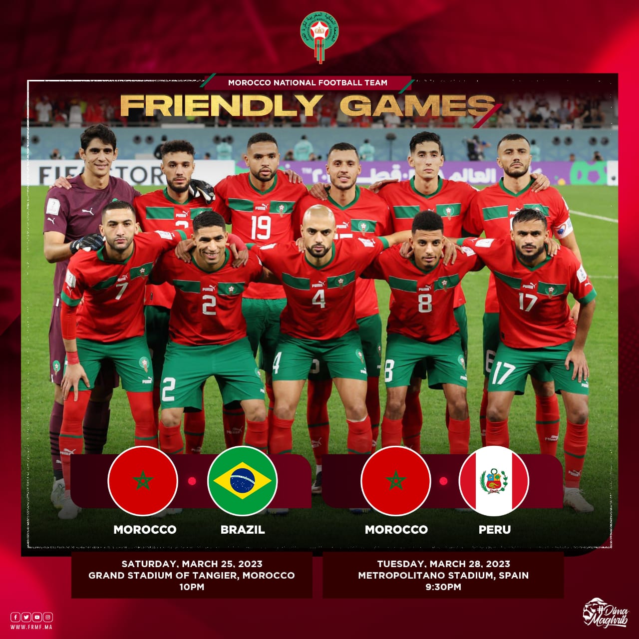 FIFA Friendly African five star Morocco to take on Brazil in friendly