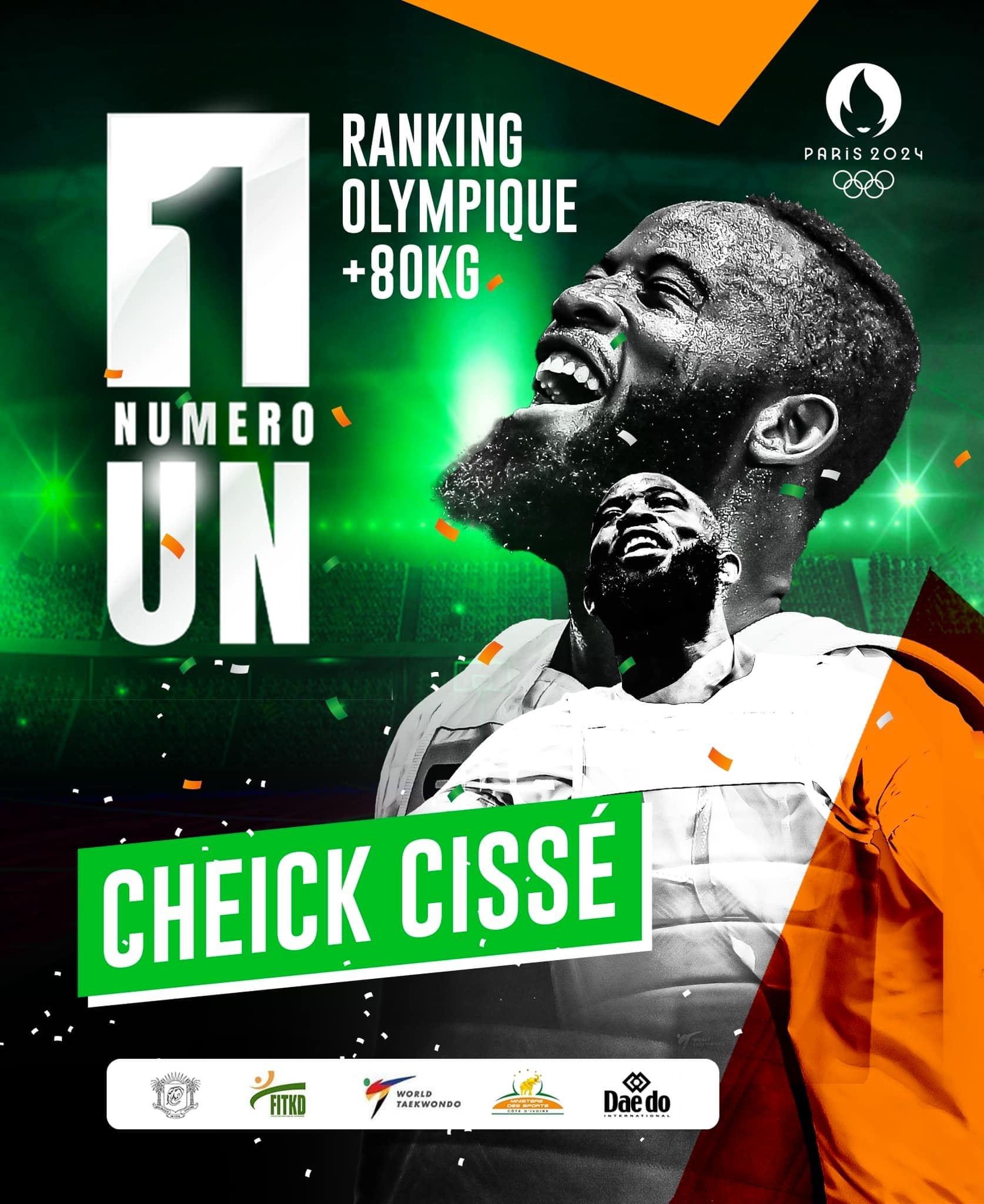 Taekwondo Cissé Cheick Sallah numéro 1 des + 80 kg AFRIKSPORTSMAGAZINE